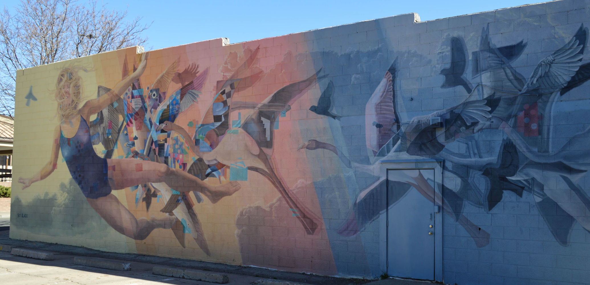 Sky Black's new mural